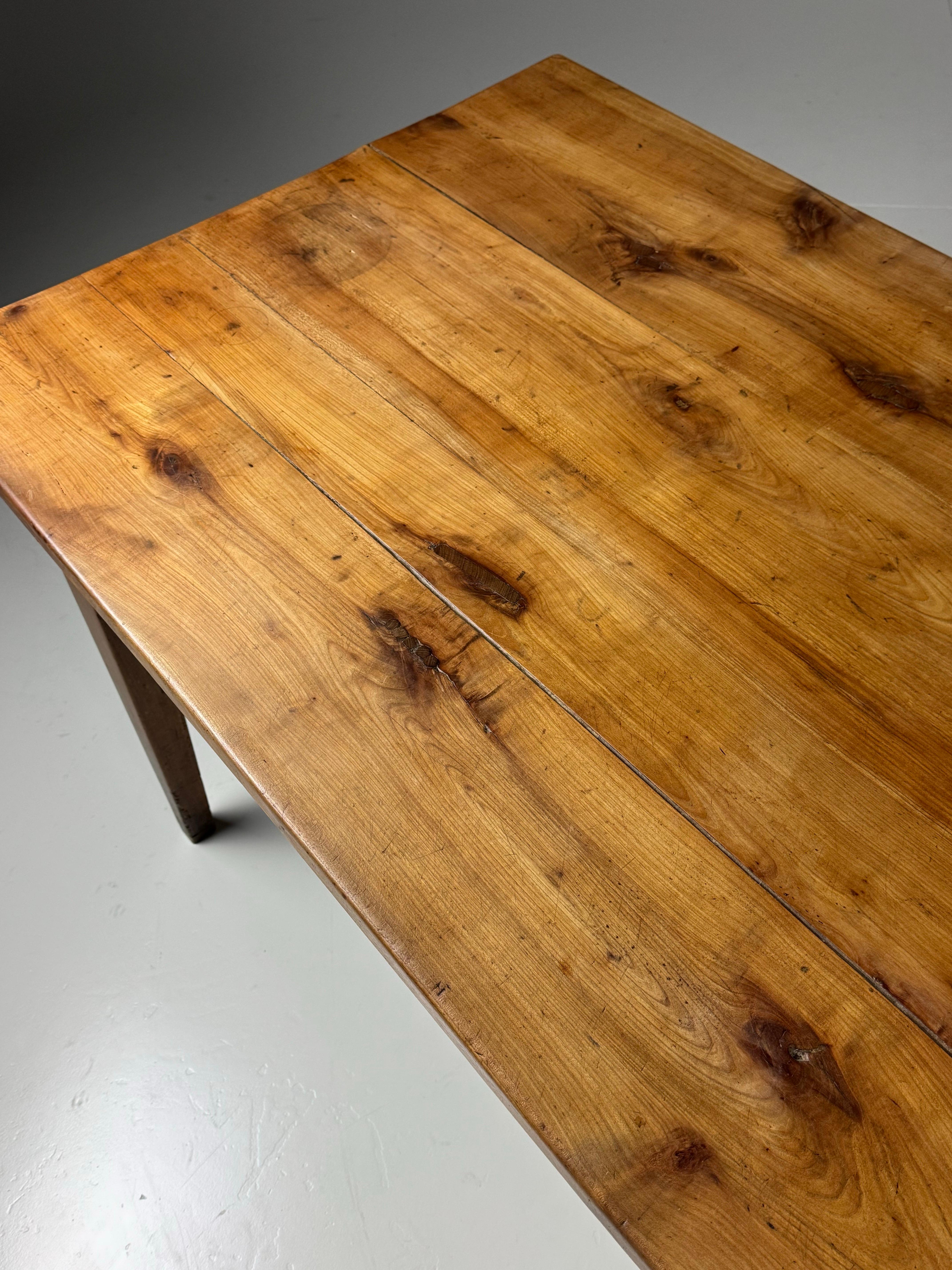 Mesa de granja francesa del siglo XIX 225cm en venta 8