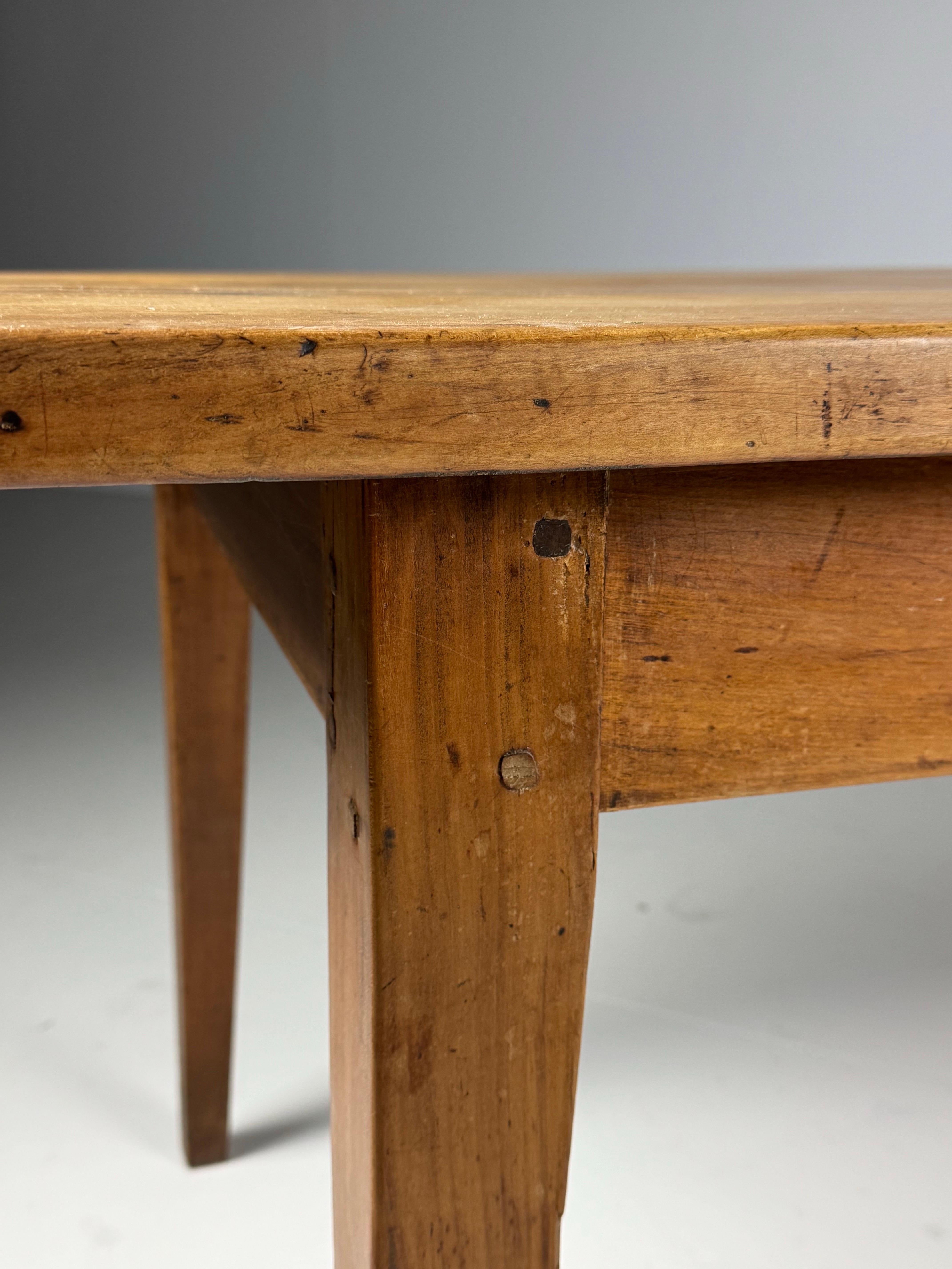 Mesa de granja francesa del siglo XIX 225cm en venta 1
