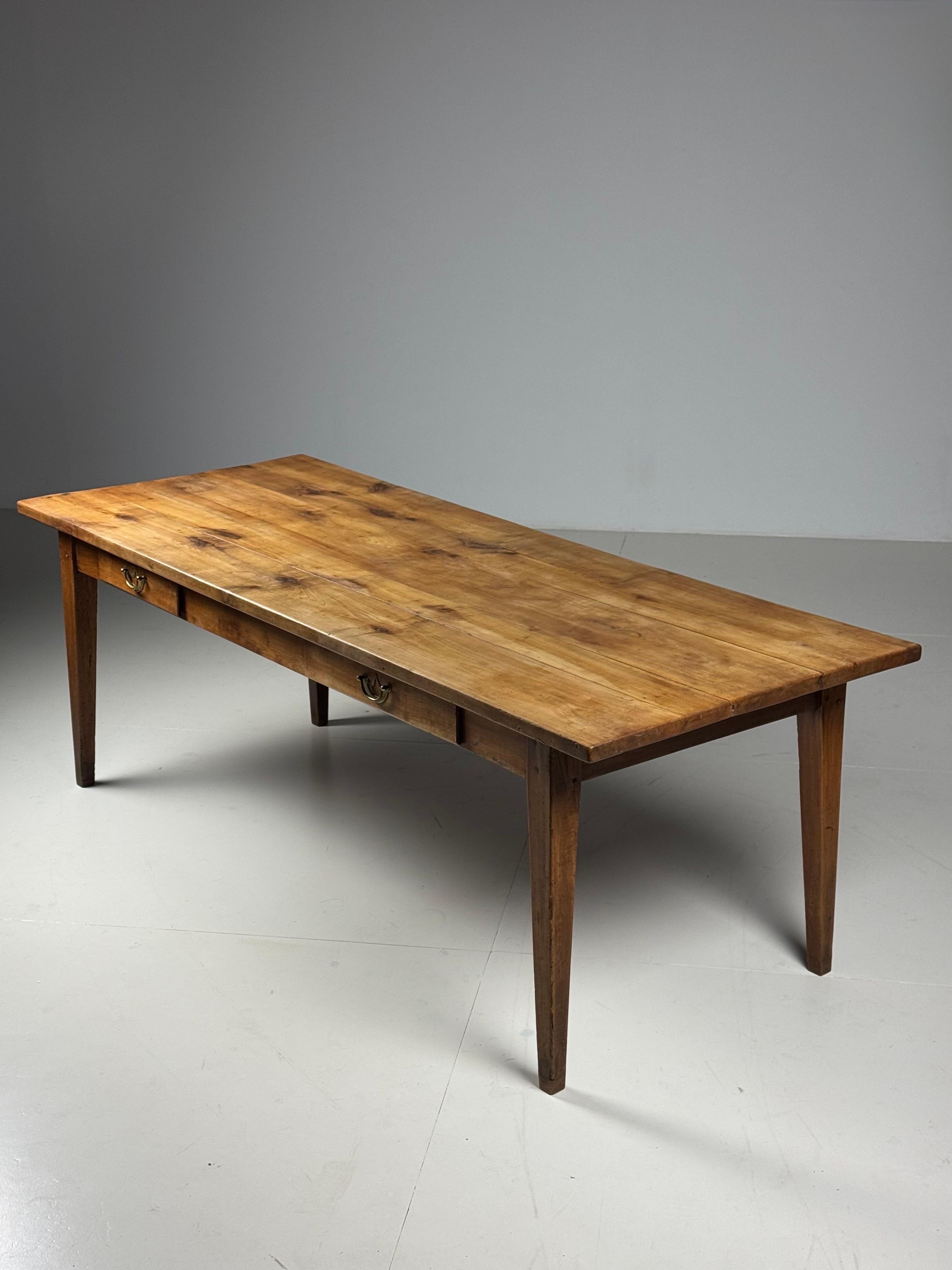 Mesa de granja francesa del siglo XIX 225cm en venta 5