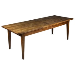 Mesa de granja francesa del siglo XIX 225cm