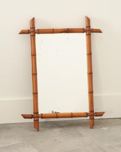 French 19th Century Faux Bamboo Mirror