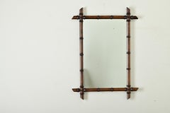 French 19th Century Faux Bamboo Mirror