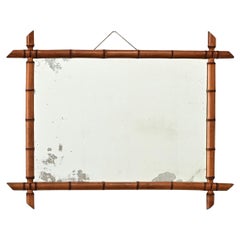 French 19th Century Faux Bamboo Mirror