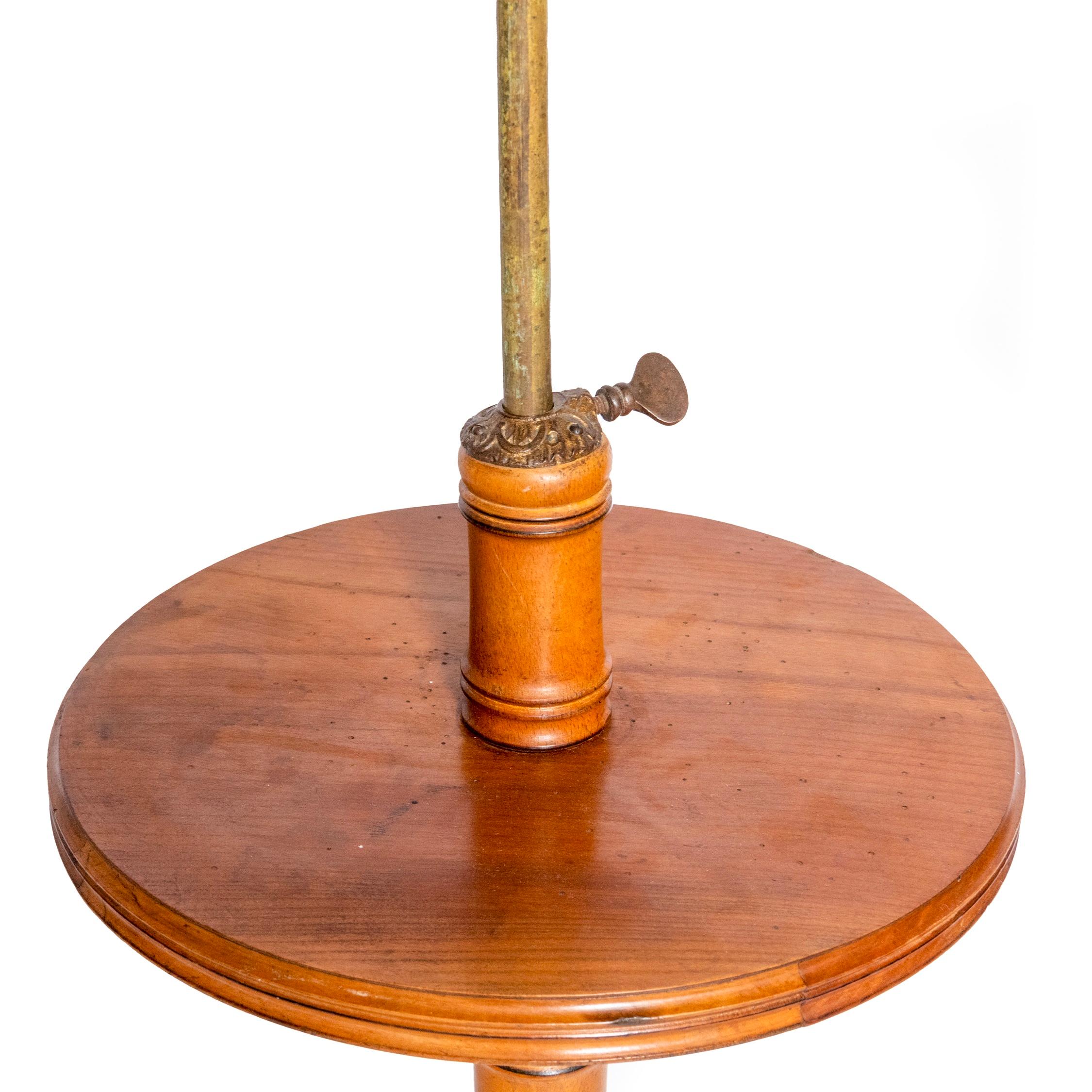 French 19th Century Faux Bamboo Triptych Mirror on Stand In Good Condition For Sale In Knutsford, GB