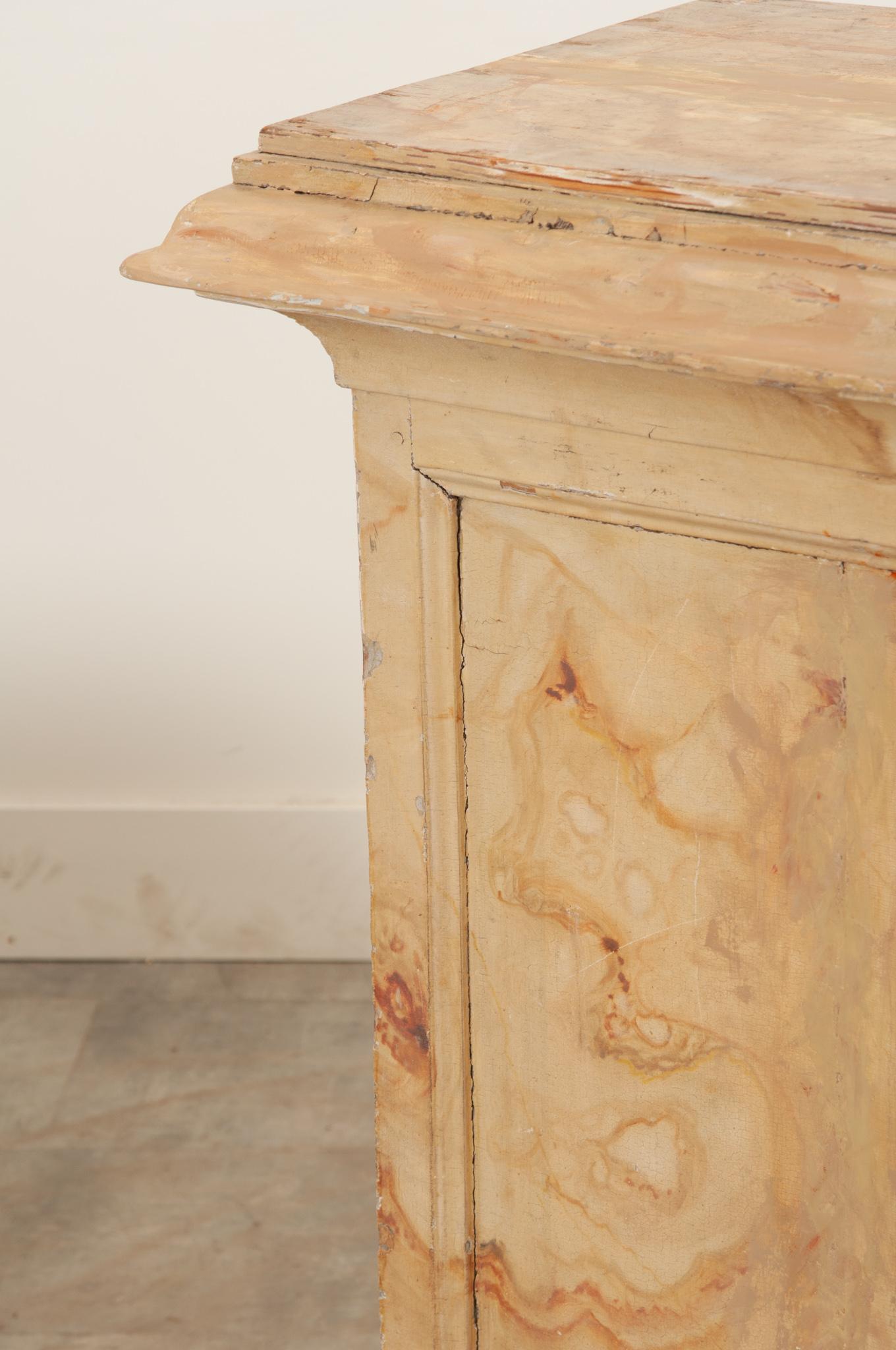 French, 19th Century Faux Marble Pedestal For Sale 1