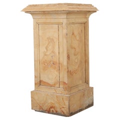Used French, 19th Century Faux Marble Pedestal