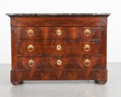 French 19th Century Flame Mahogany Commode