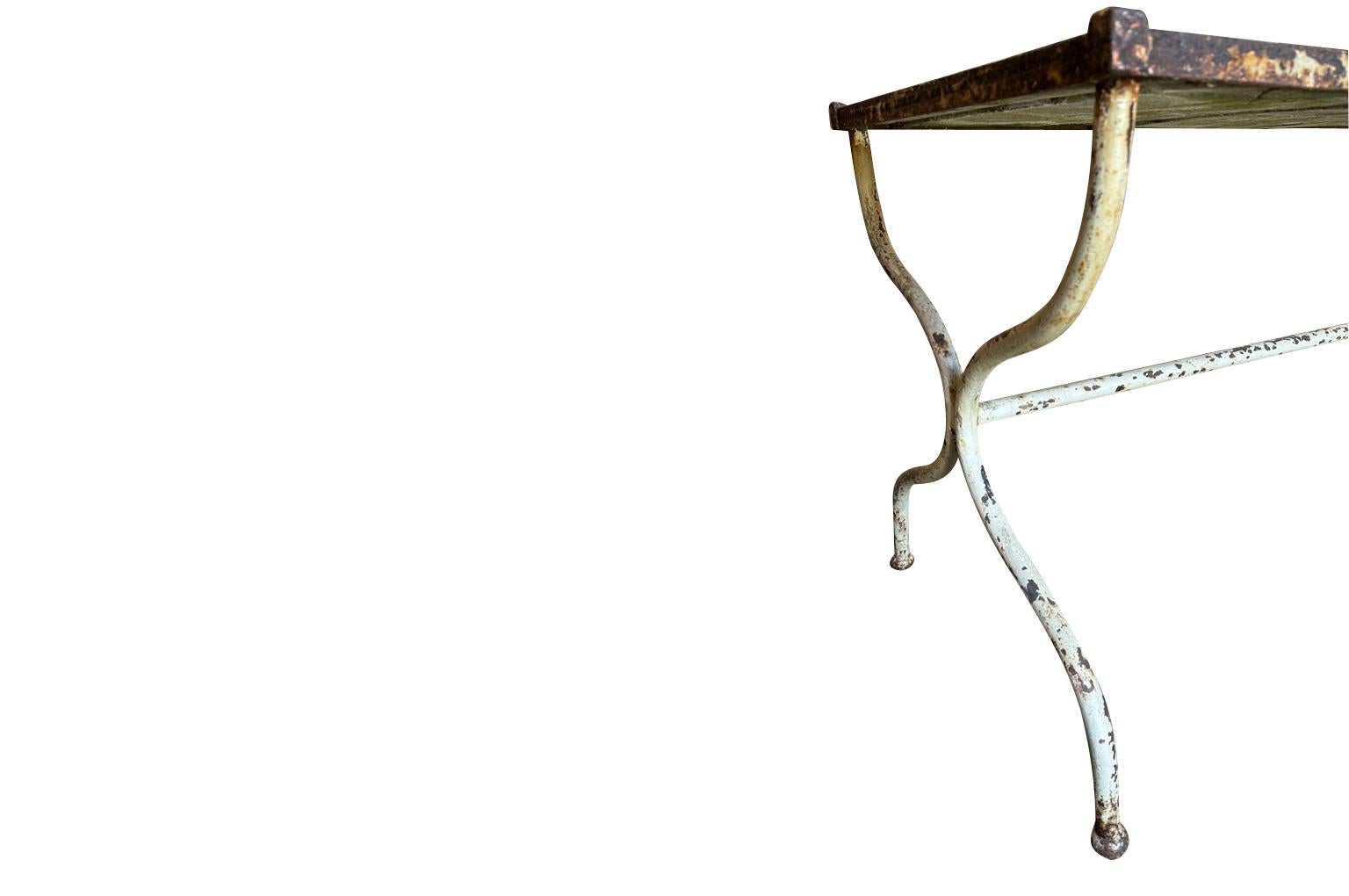 Fer Table de jardin française du 19ème siècle en vente