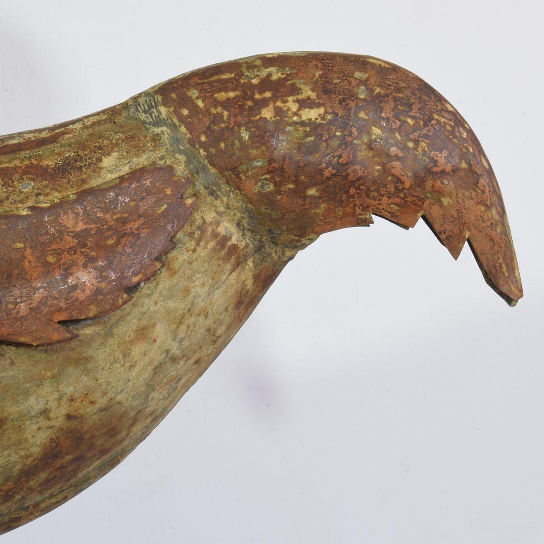Girouette en métal du 19ème siècle en forme de coq ou de coq de bruyère en vente 3