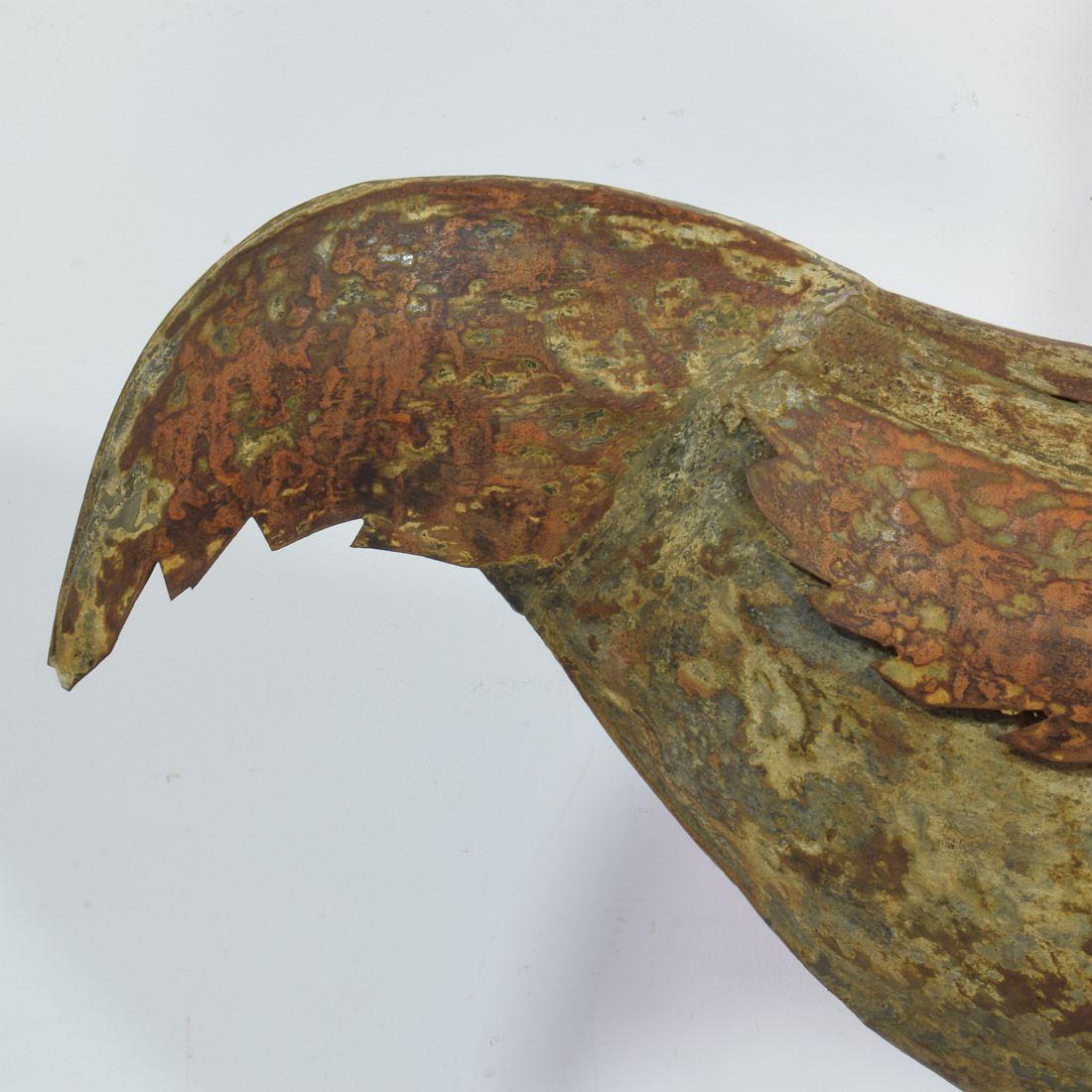 Girouette en métal du 19ème siècle en forme de coq ou de coq de bruyère en vente 4
