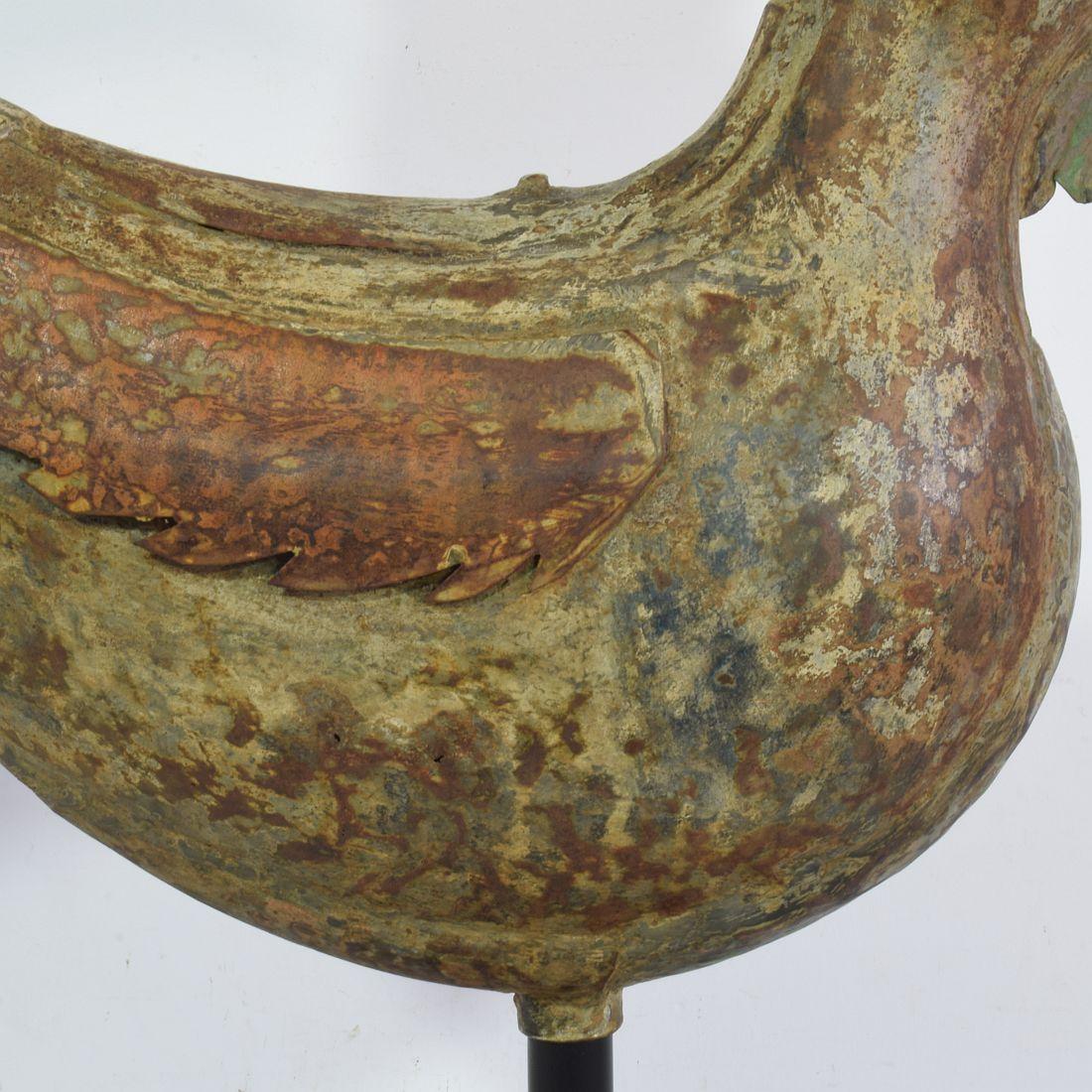 Girouette en métal du 19ème siècle en forme de coq ou de coq de bruyère en vente 5