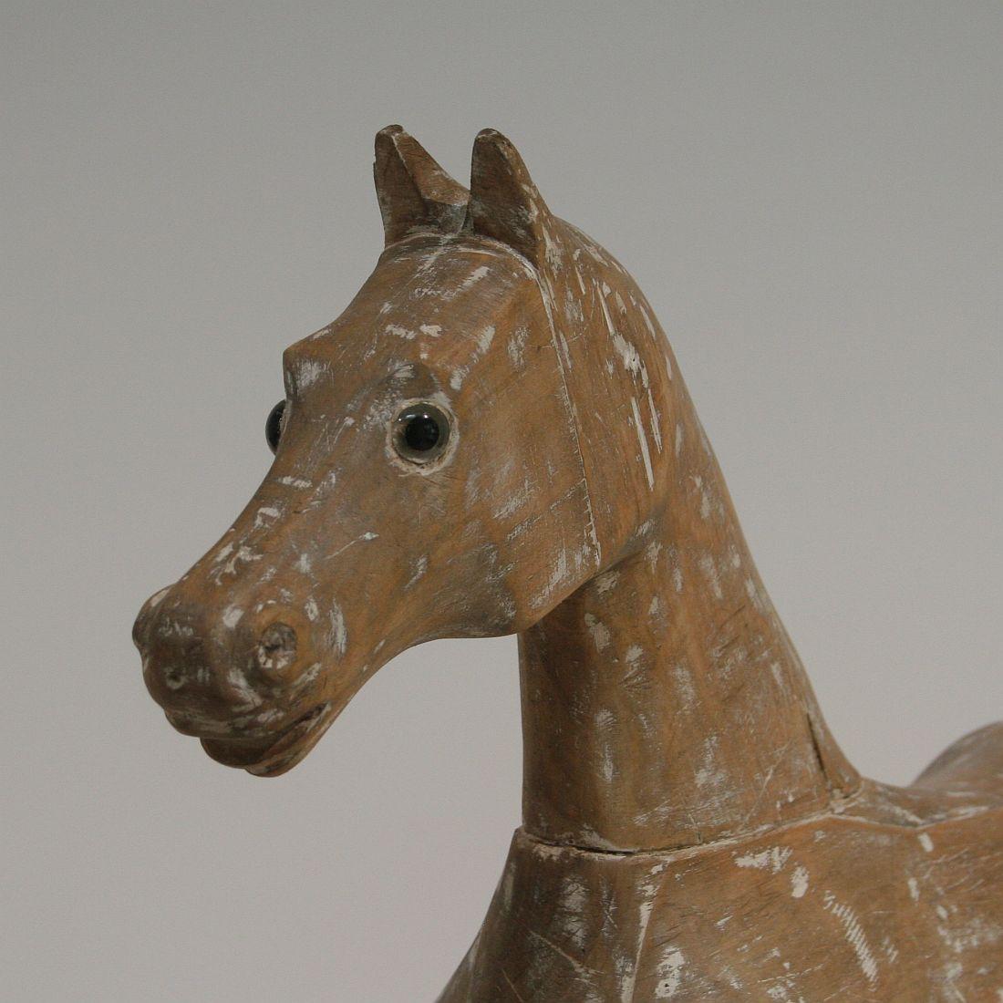 French 19th Century Folk Art Wooden Horse 7