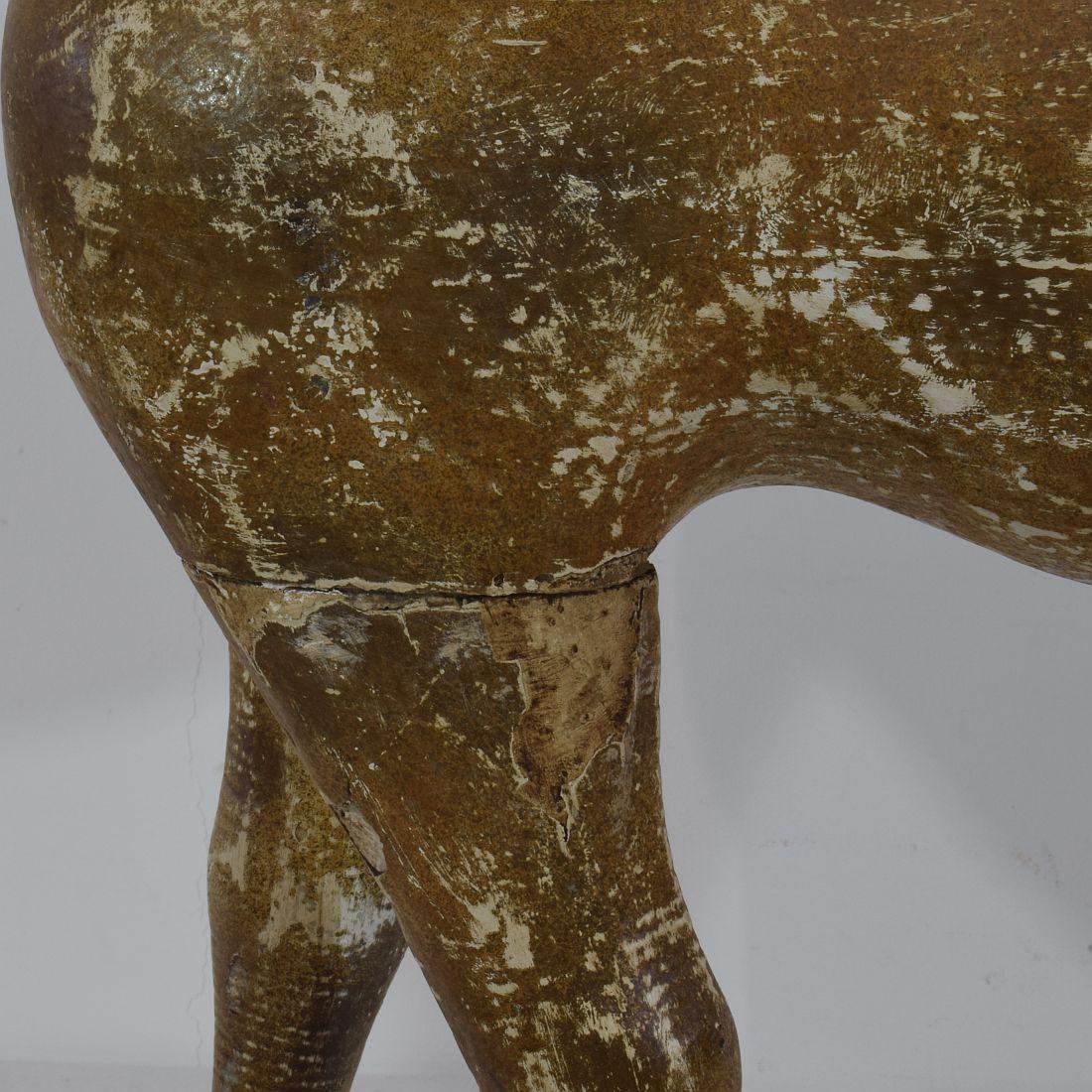 French 19th Century Folk Art Wooden Horse 13