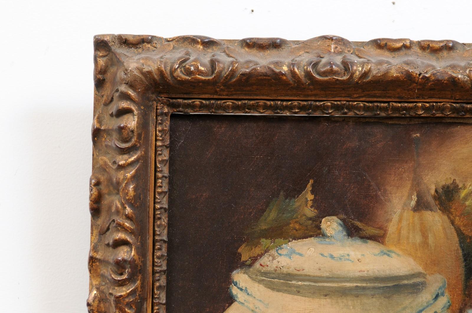 French 19th Century Framed and Signed Oil on Canvas Still-Life Painting 3