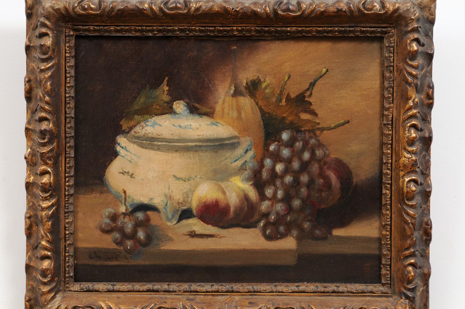 French 19th Century Framed and Signed Oil on Canvas Still-Life Painting 5