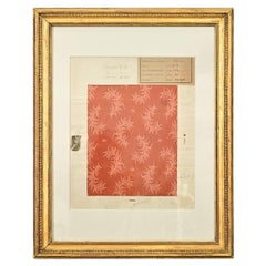 Tissu encadré du 19e siècle de Fabrice en grève de tissu
