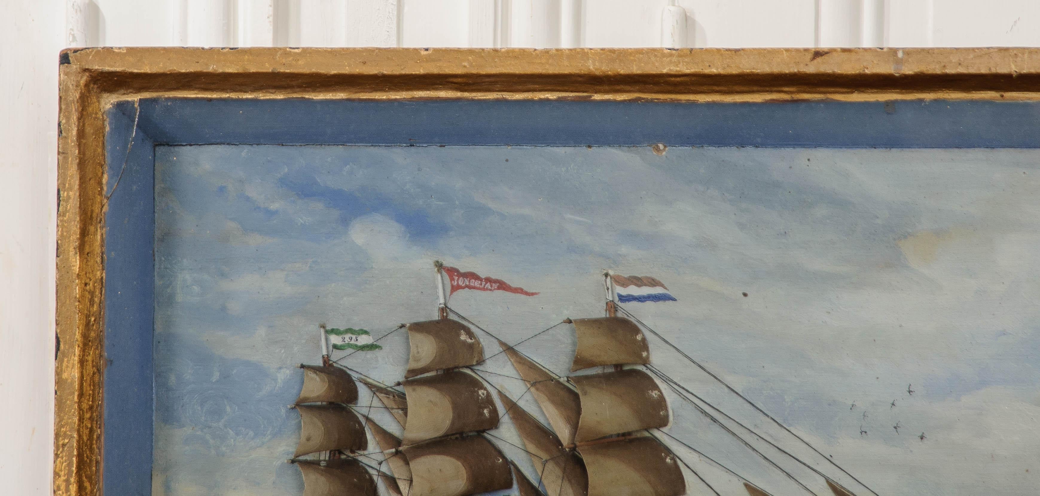 Other French 19th Century Framed Nautical Diorama