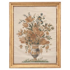 Antique French 19th Century Framed Needlepoint
