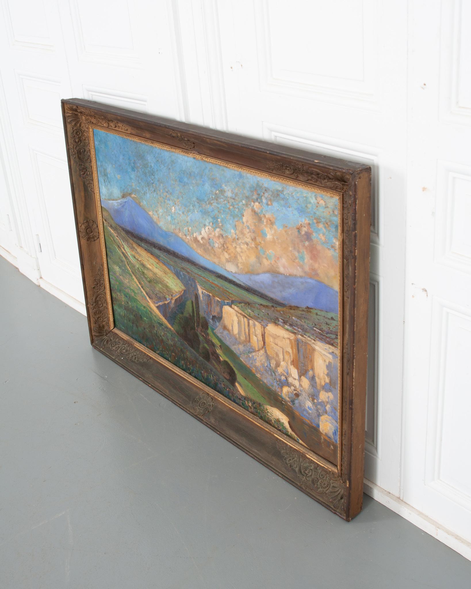 French 19th Century Framed Oil on Canvas 2