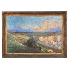 French 19th Century Framed Oil on Canvas