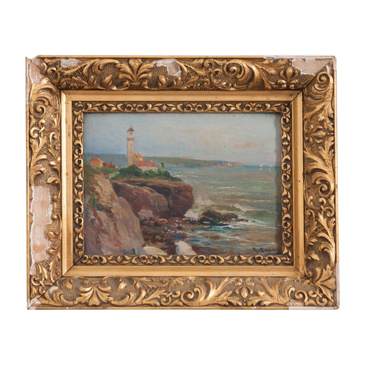 French 19th Century Framed Oil Painting