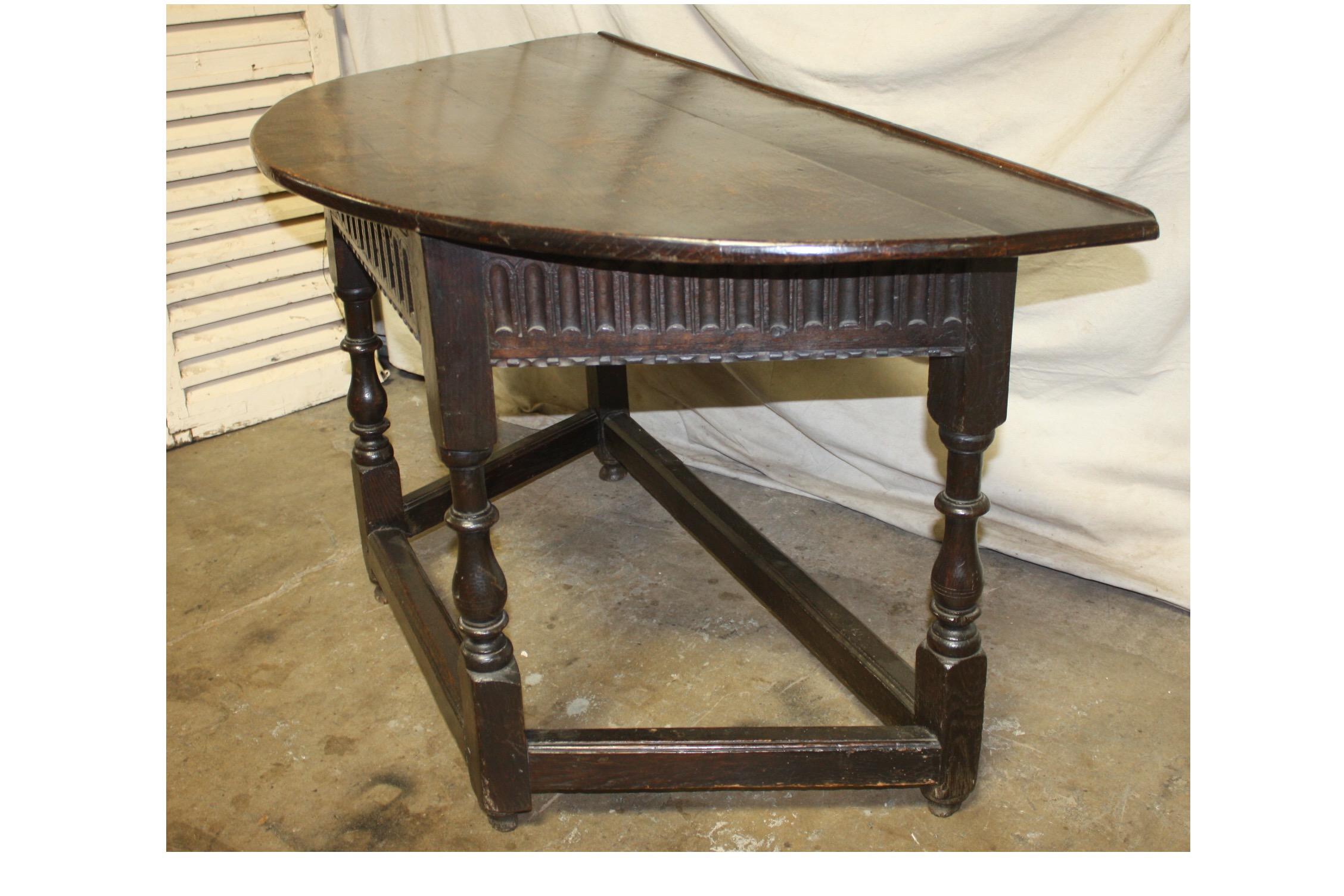 Walnut French 19th Century French Console Table