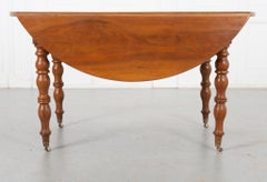 French 19th Century Fruitwood Drop Leaf Table