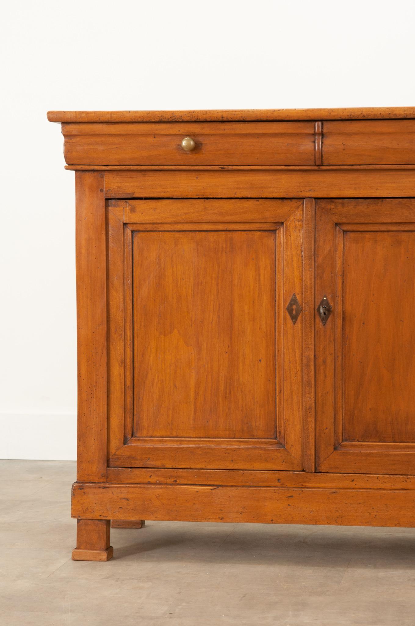 French 19th Century Fruitwood Enfilade In Good Condition In Baton Rouge, LA