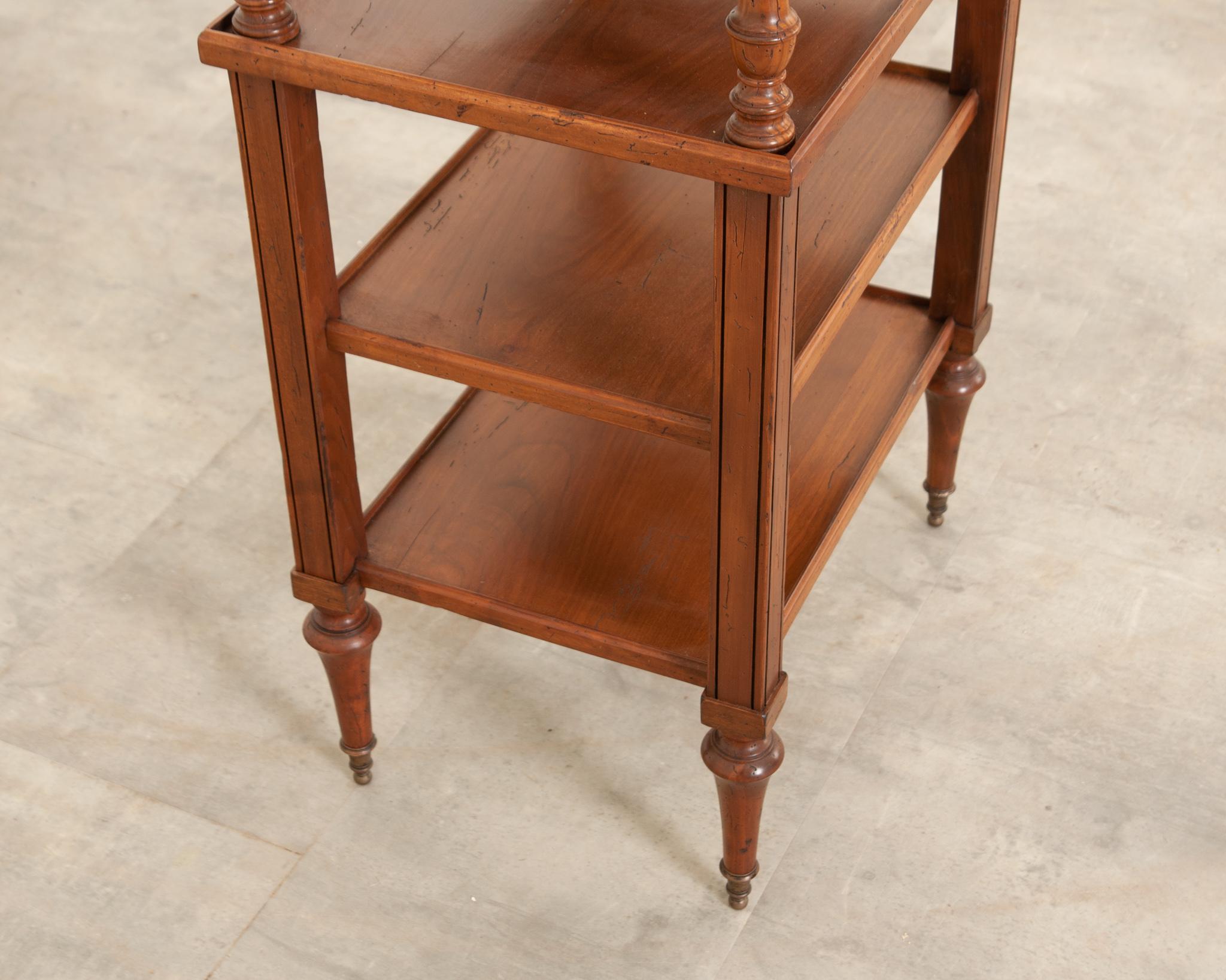 French 19th Century Fruitwood Etagere In Good Condition In Baton Rouge, LA