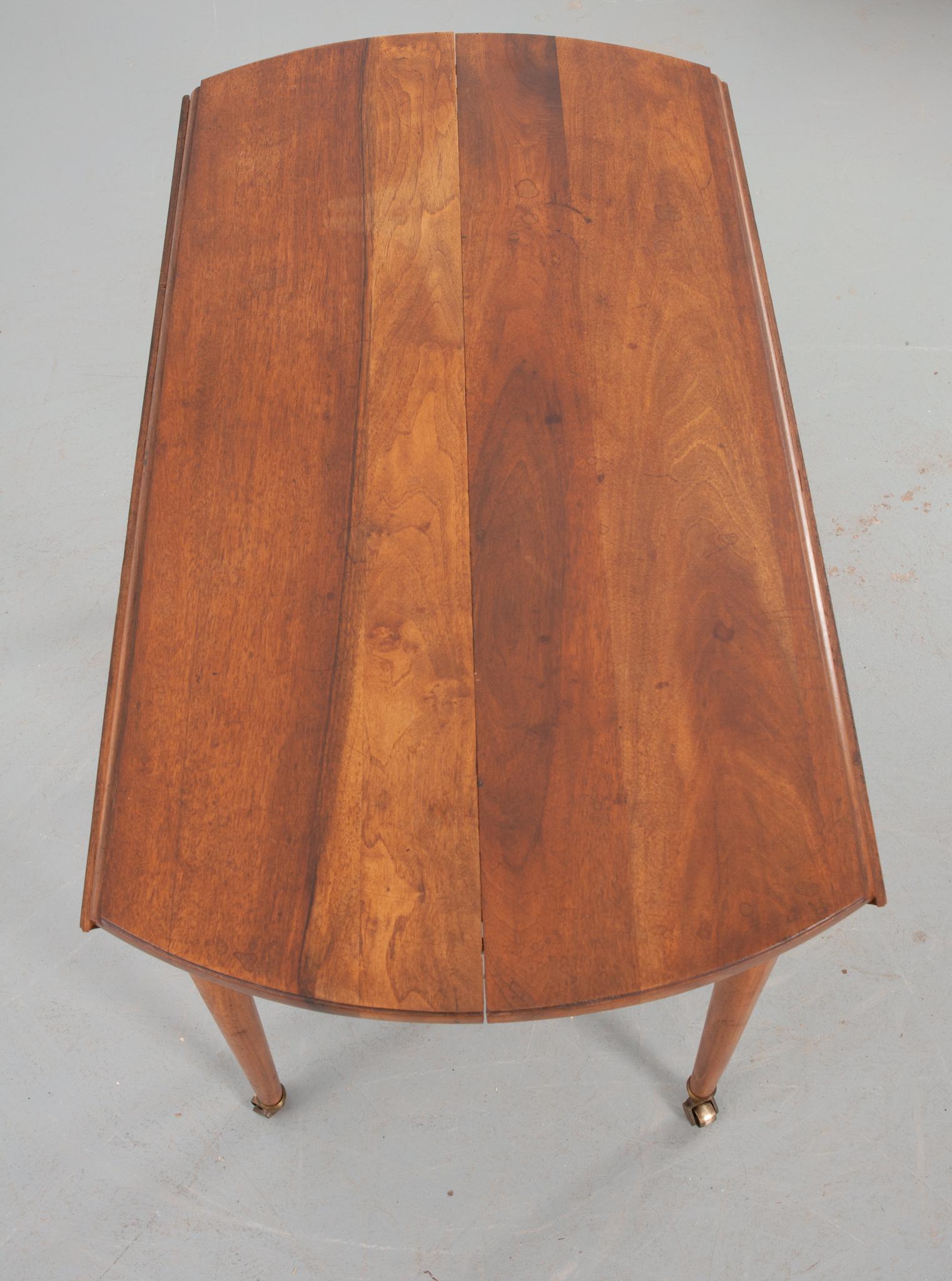 French 19th Century Fruitwood Extending Drop Leaf Dining Table 5