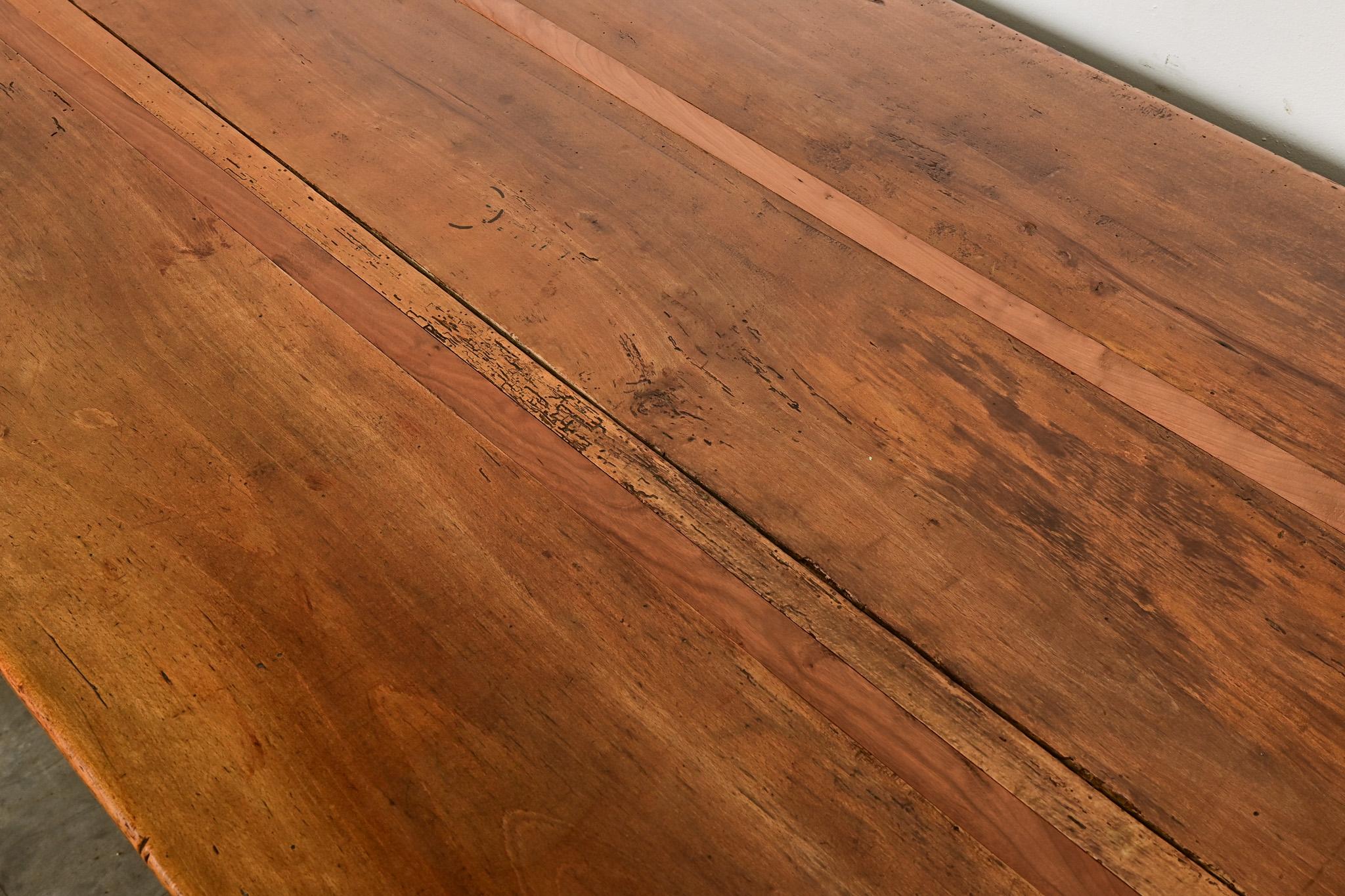 Cerise Table de ferme française du 19ème siècle en vente