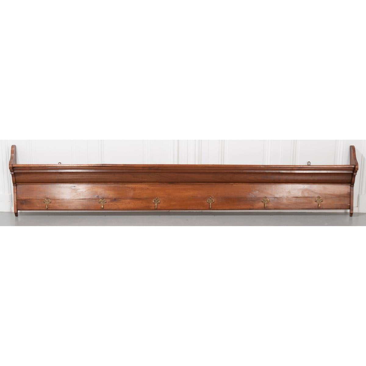 Other French 19th Century Fruitwood Plate and Coat Rack For Sale