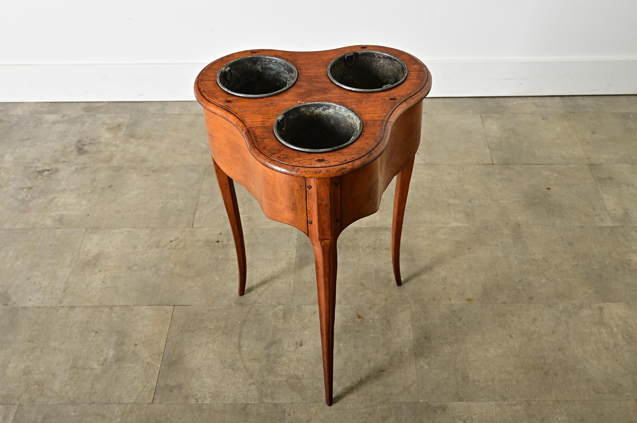 Louis XV French 19th Century Fruitwood Rafraichissoir For Sale