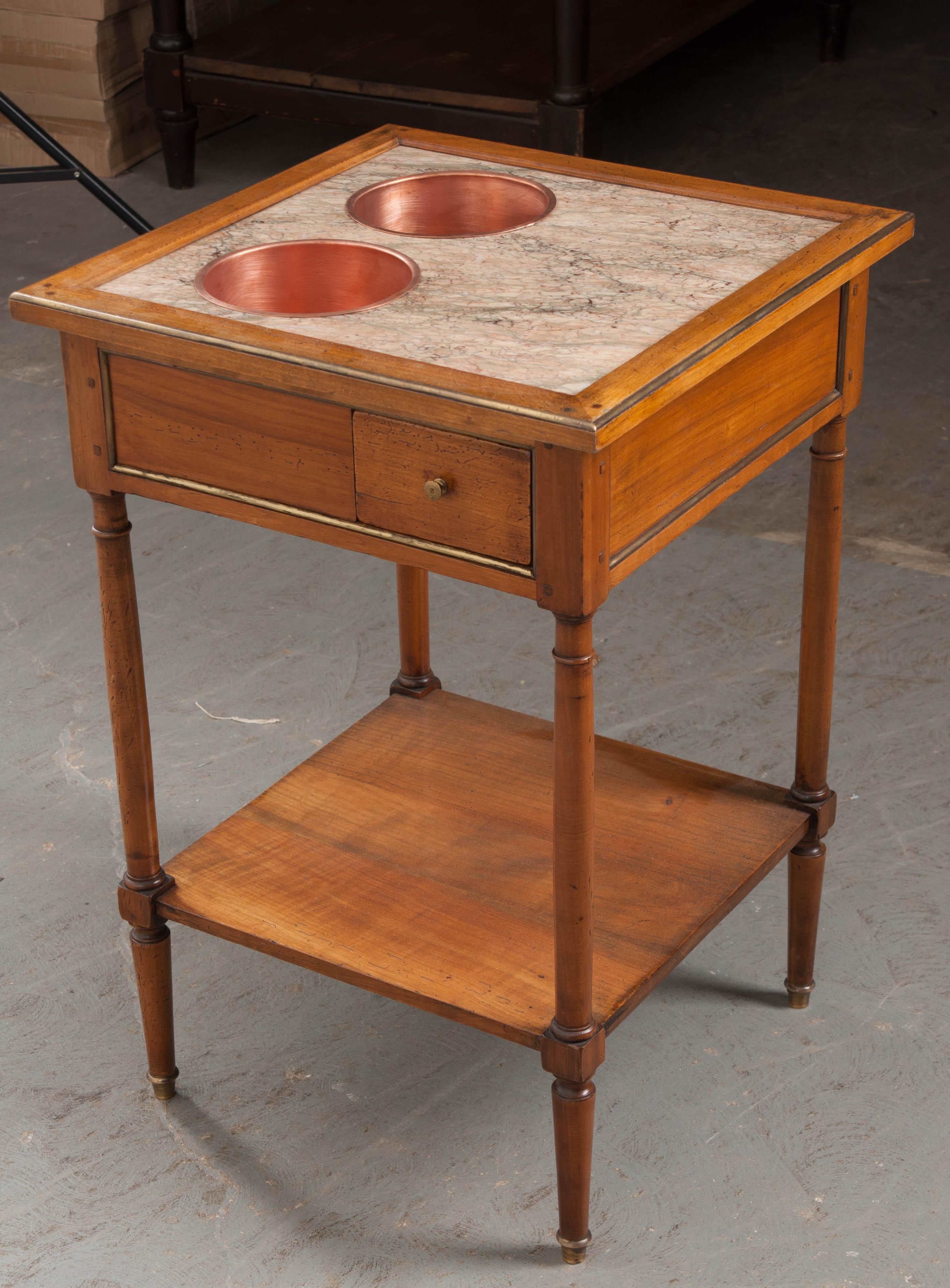 French 19th Century Fruitwood Rafraîchissoir 4