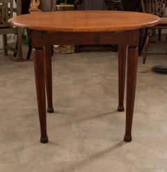 French 19th Century Fruitwood Round Dining Table