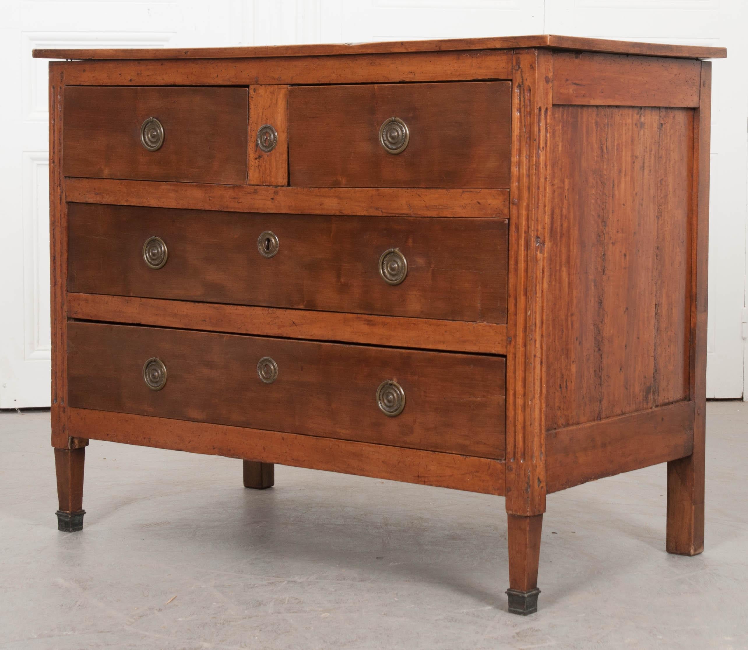 French 19th Century Fruitwood Transitional Directoire Commode 3