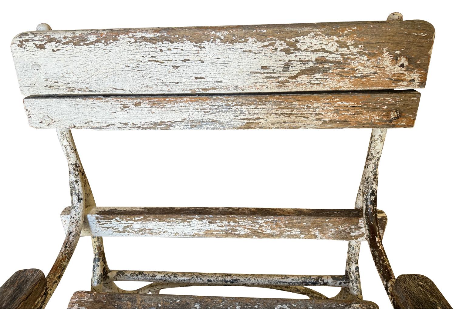 Französischer Gartenstuhl aus dem 19. im Angebot 3
