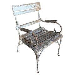 Silla de jardín francesa del siglo XIX