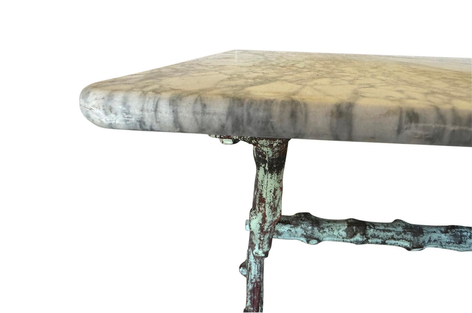 French 19th Century Garden Console For Sale 2