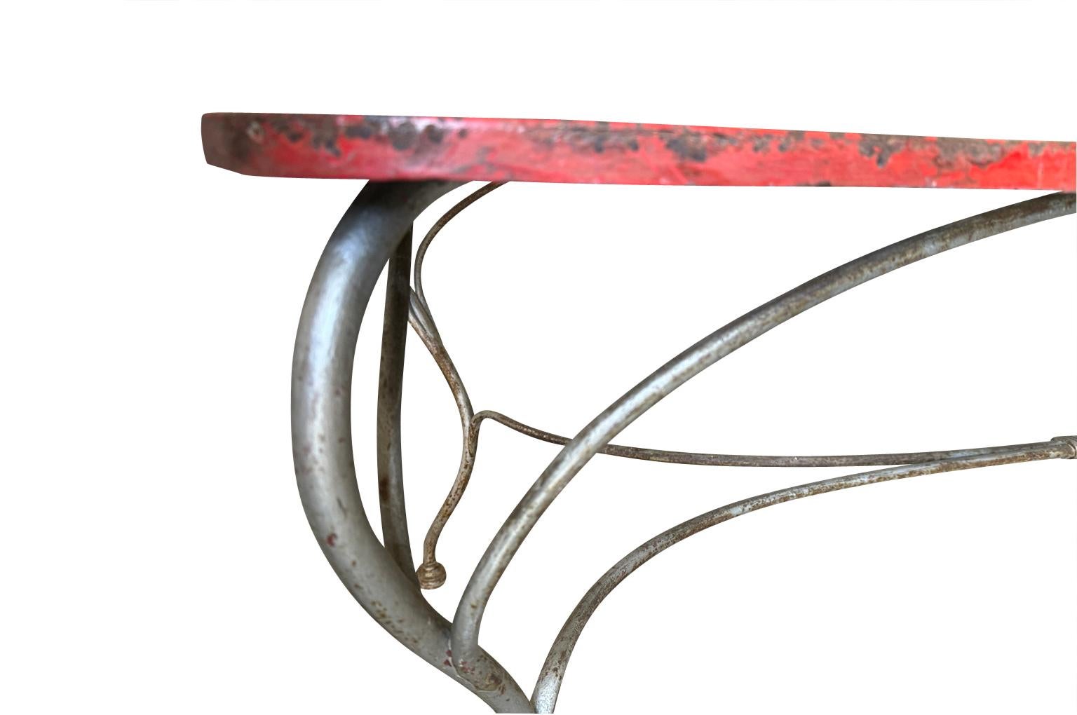 Table de salle à manger de jardin française du 19e siècle en vente 3