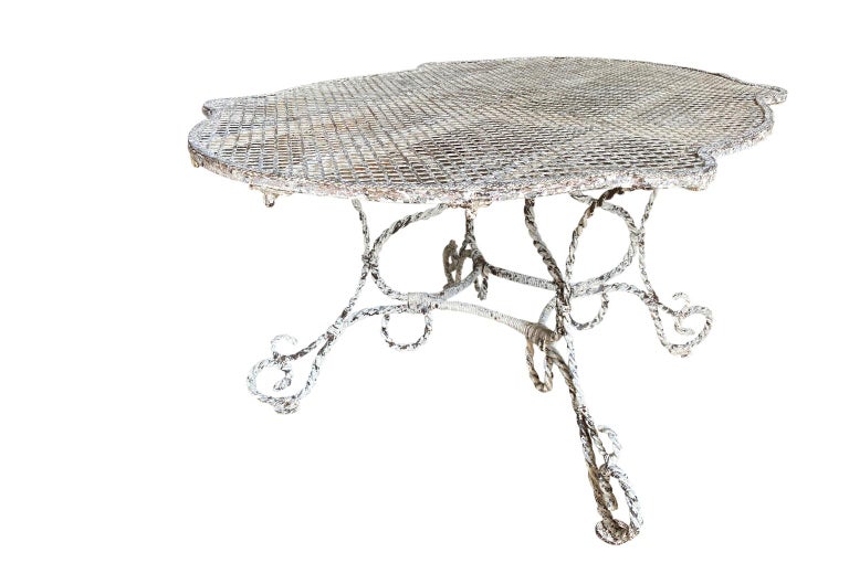 French 19th Century Garden Dining Table For Sale at 1stDibs