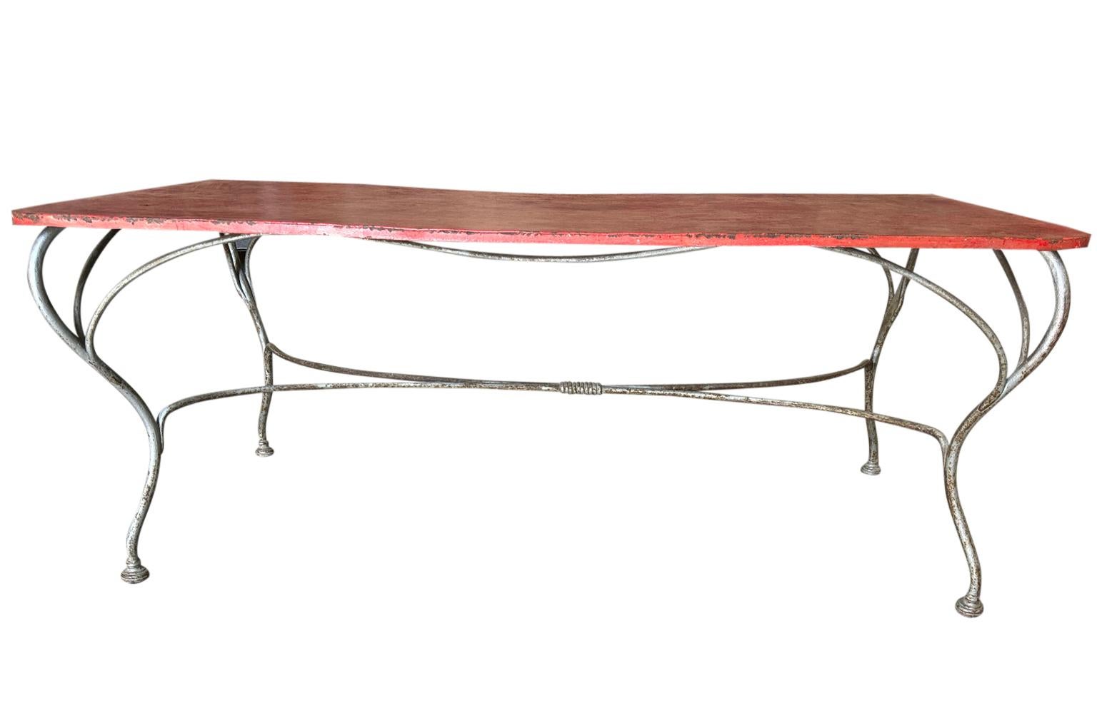Français Table de salle à manger de jardin française du 19e siècle en vente
