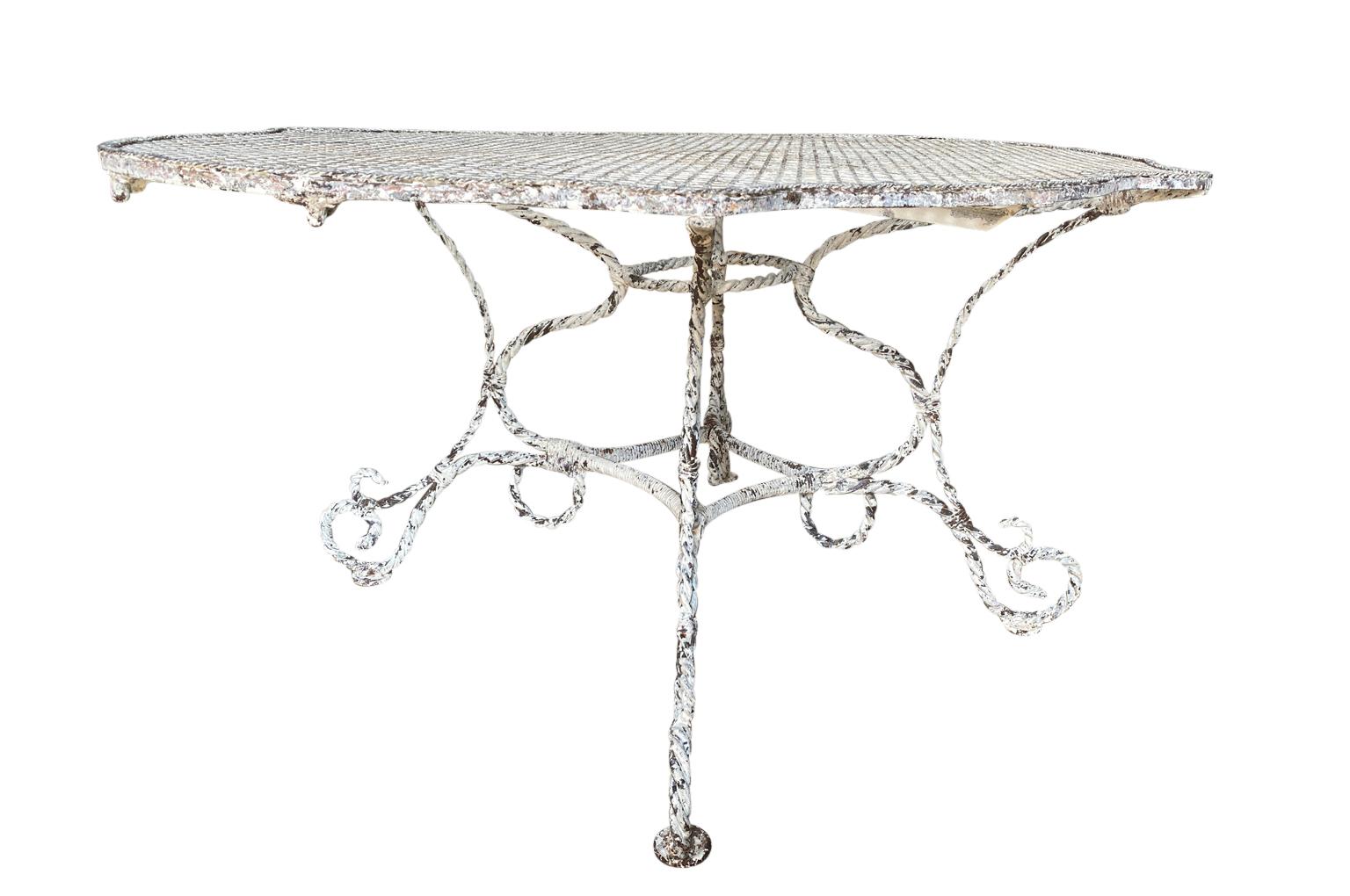 French 19th Century Garden Dining Table For Sale 1