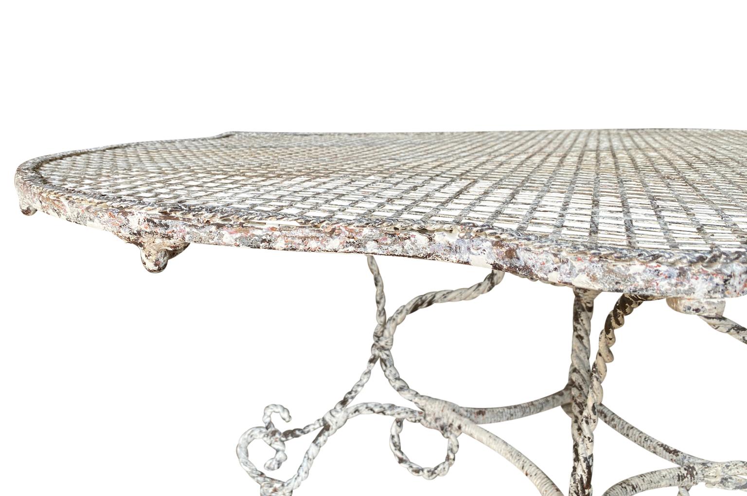 French 19th Century Garden Dining Table For Sale 2