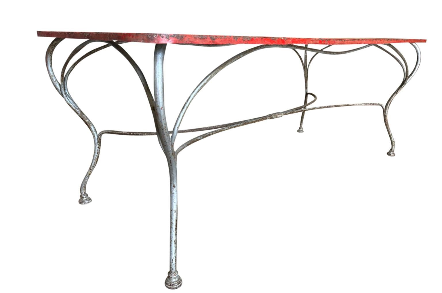 Table de salle à manger de jardin française du 19e siècle en vente 1