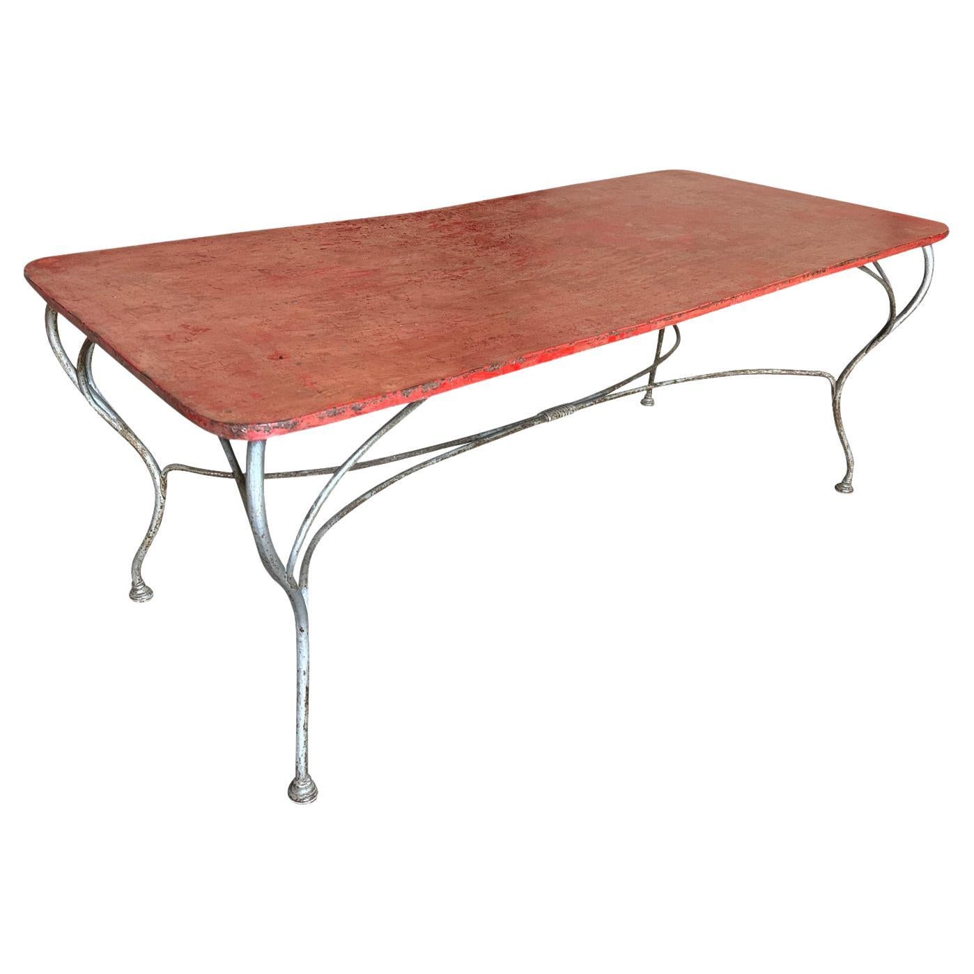 Table de salle à manger de jardin française du 19e siècle
