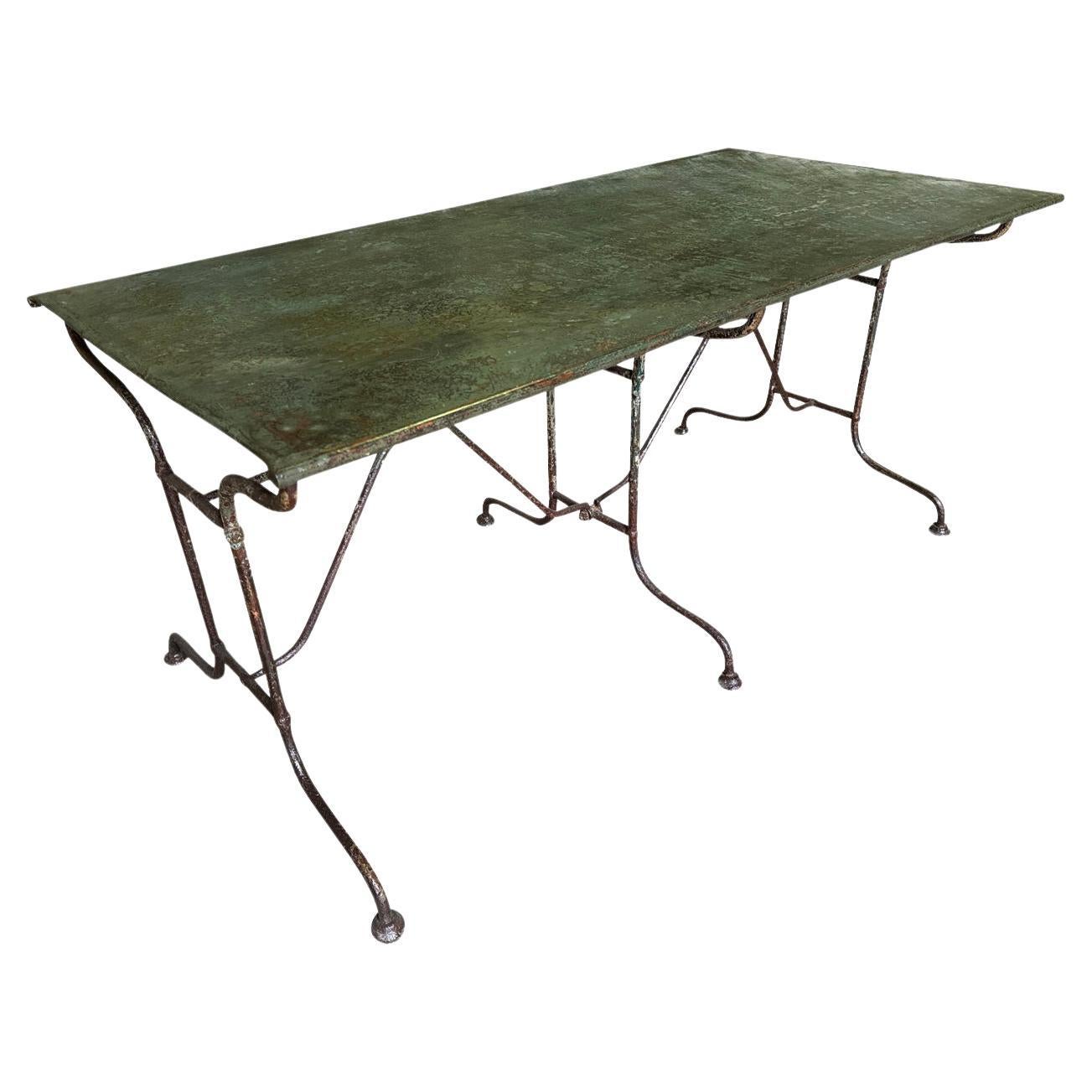 Table de salle à manger de jardin française du 19e siècle