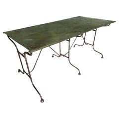Table de salle à manger de jardin française du 19e siècle