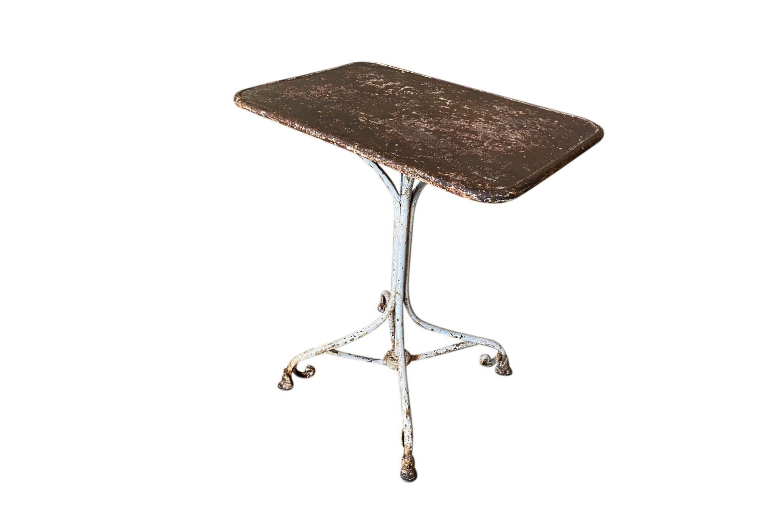 Painted French 19th Century Garden Table From Arras