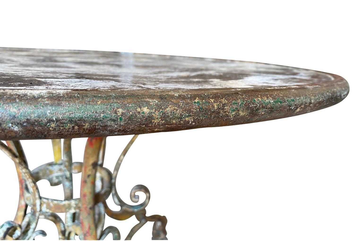 French 19th Century Garden Table from Arras 2